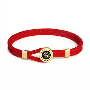 灰鱼 十二生肖红绳原创小众设计新中式国潮风蛇年本命年简约高级感轻奢复古个性手工编织绳编制手绳叠戴好运 合金 手链 男女同款情侣款