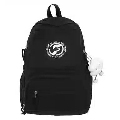 垣途者 休闲简约日常通勤时尚百搭 尼龙 双肩包 女款 黑色红色灰色紫色白色