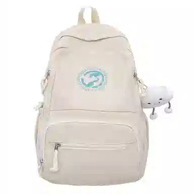 垣途者 休闲简约日常通勤时尚百搭 尼龙 双肩包 女款 黑色红色灰色紫色白色