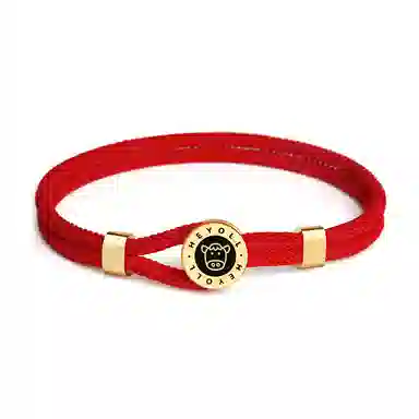 灰鱼 十二生肖红绳原创小众设计新中式国潮风蛇年本命年简约高级感轻奢复古个性手工编织绳编制手绳叠戴好运 合金 手链 男女同款情侣款