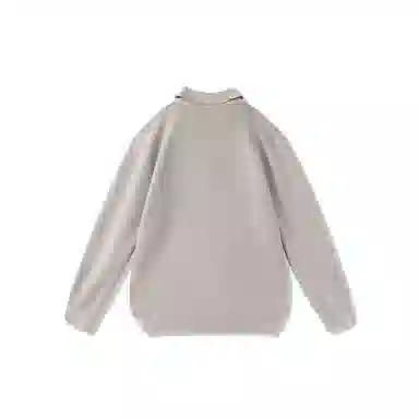 我是大卫 港风复古小众半拉链翻领设计感宽松套头针织衫 男女同款