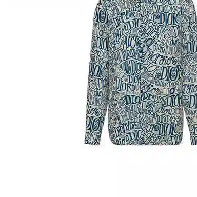 Dior x Shawn Logo Long Sleeve Shirt