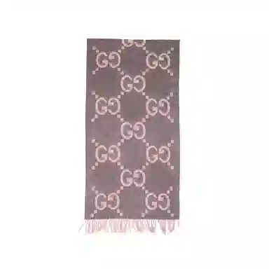 Gucci Scarf Pink Grey