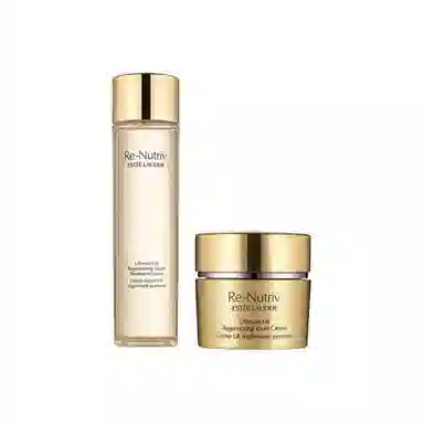 雅诗兰黛 白金级花菁萃紧颜精粹水+精华面霜 保湿修护