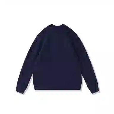 我是大卫 小众高级感韩系纯色设计感宽松套头炸街针织衫 男女同款