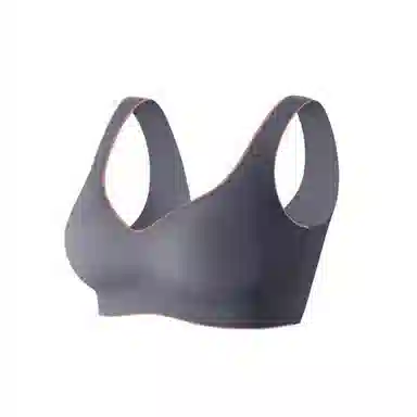 棉基因 亲肤无痕聚拢无钢圈收副乳背心式文胸 女款 组合装