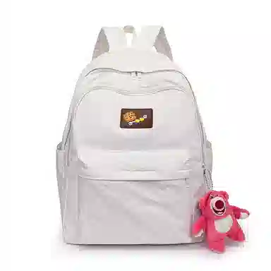 垣途者 书包女学生日系休闲简约日常通勤时尚百搭 防水面料 双肩包 女款 白色粉色黄色蓝色绿色