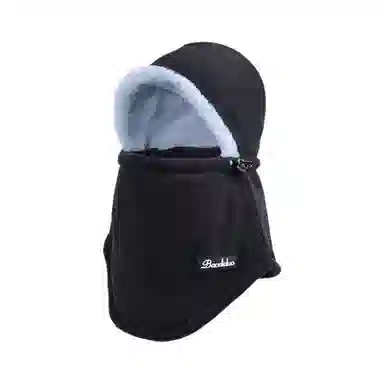 木林森 字母滴塑标松紧防寒面罩雷锋帽冬季围脖骑车保暖加厚骑行电动车防风连体帽 腈纶 帽子 男女同款情侣款