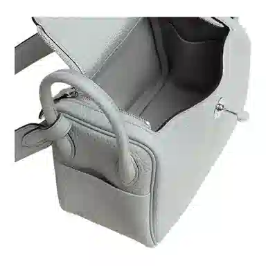 HERMES Lindy II mini Clemence 08 Bleu Pale