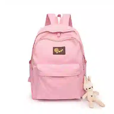 垣途者 书包女学生日系休闲简约日常通勤时尚百搭 防水面料 双肩包 女款 白色粉色黄色蓝色绿色