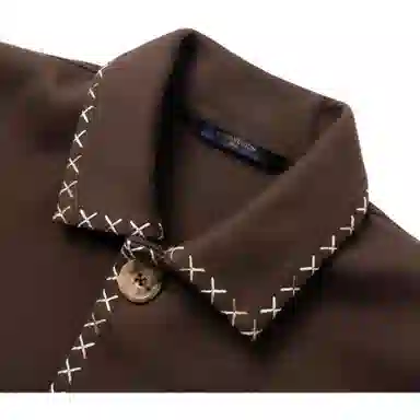 LOUIS VUITTON x Tyler SS24 Embroidered Jacket Chocolate