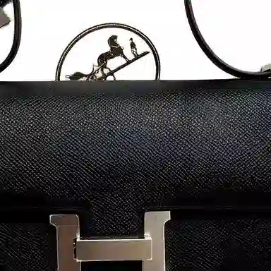 HERMES Constance Epsom 89 Noir