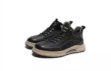 森达 牛皮革 复古平通勤百搭舒适 防滑 中帮 生活休闲鞋 男款