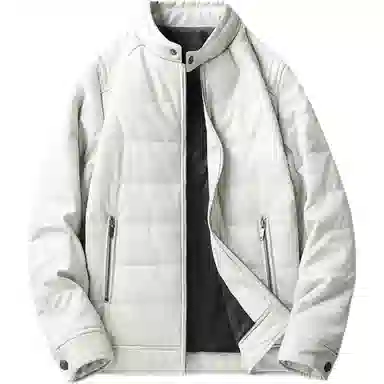 厚款加绒防风保暖纯色割圈绒长袖休闲基础皮棉衣皮衣 男女同款