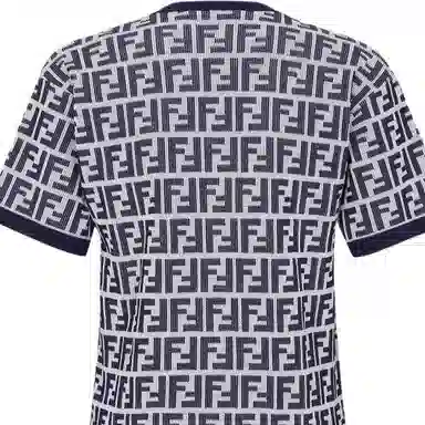 FENDI Navy Blue Cotton Jumper