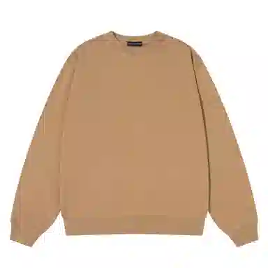 大卫贝肯 重磅简约复古纯色经典基础款精梳轻抓绒棉美式日常通勤百搭圆领休闲宽松落肩袖套头卫衣 男女同款