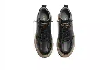 森达 牛皮革 复古平通勤百搭舒适 防滑 中帮 生活休闲鞋 男款