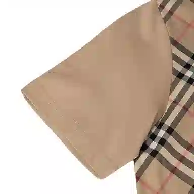 Burberry Check Print T-Shirt Kids Light Brown