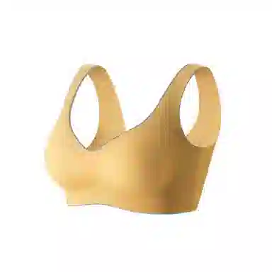 棉基因 亲肤无痕聚拢无钢圈收副乳背心式文胸 女款 组合装