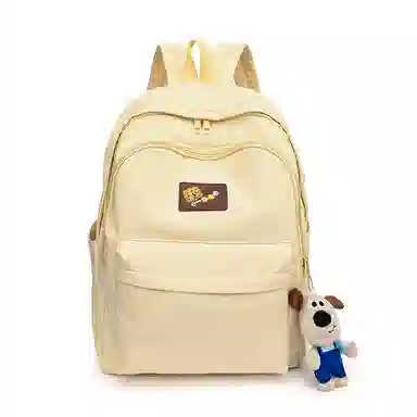 垣途者 书包女学生日系休闲简约日常通勤时尚百搭 防水面料 双肩包 女款 白色粉色黄色蓝色绿色