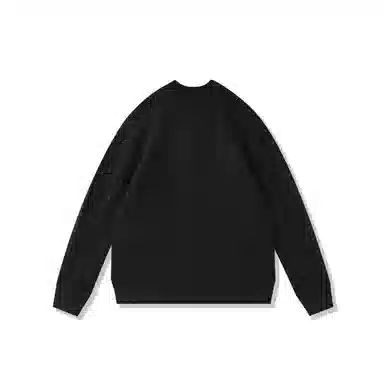 我是大卫 小众高级感韩系纯色设计感宽松套头炸街针织衫 男女同款