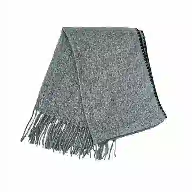 北极绒 秋冬新款网红韩版潮流简约高级感加厚保暖高级感 绒线围巾 男女同款情侣款