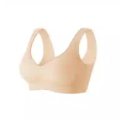 棉基因 亲肤无痕聚拢无钢圈收副乳背心式文胸 女款 组合装