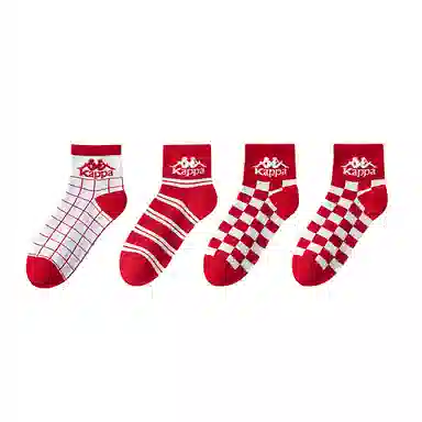 Kappa Socks Red 4-Pack