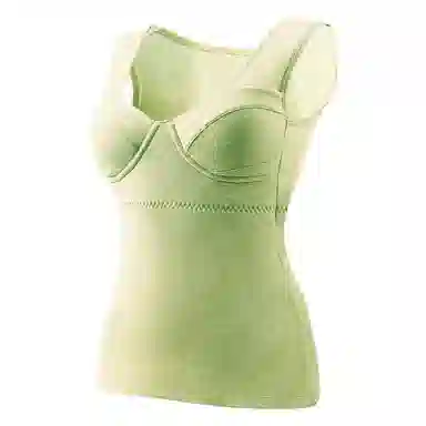 欧迪芬 厚款打底衣发热升温磨毛高弹带胸垫秋衣显瘦修身锁温保暖上装 女款