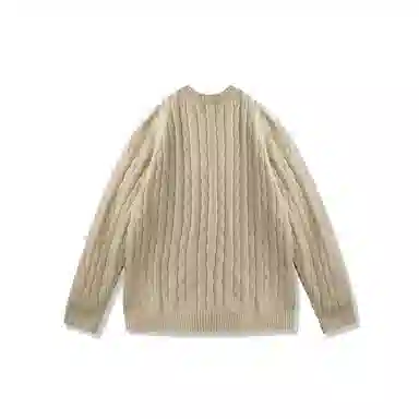 我是大卫 韩系慵懒纯色休闲简约百搭针织衫 男女同款