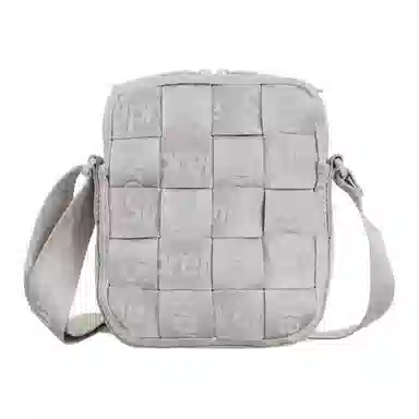 Supreme Woven Shoulder Bag Silver