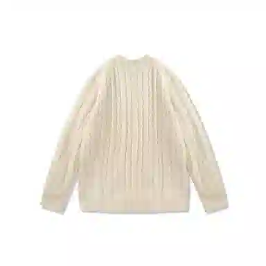 我是大卫 韩系慵懒纯色休闲简约百搭针织衫 男女同款