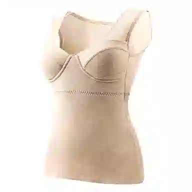 欧迪芬 厚款打底衣发热升温磨毛高弹带胸垫秋衣显瘦修身锁温保暖上装 女款