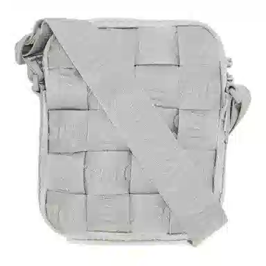 Supreme Woven Shoulder Bag Silver