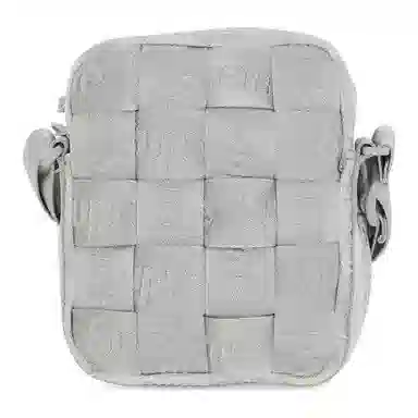 Supreme Woven Shoulder Bag Silver