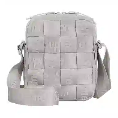 Supreme Woven Shoulder Bag Silver