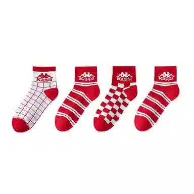 Kappa Socks Red 4-Pack