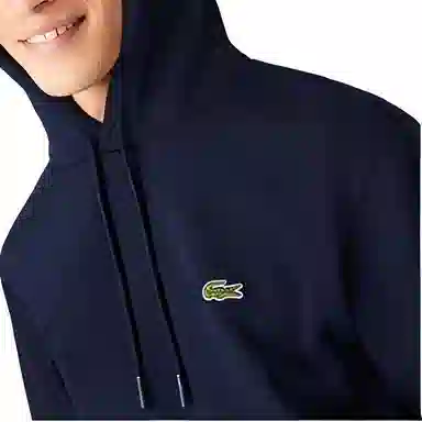 Lacoste Logo Hoodie Navy