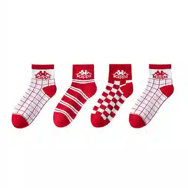 Kappa Socks Red 4-Pack