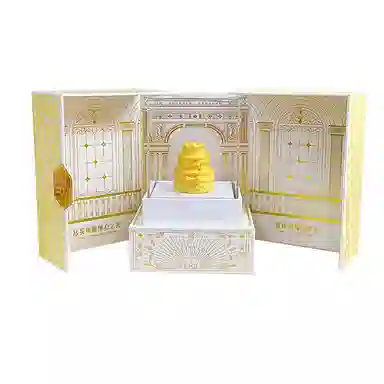 福润莱 生日快乐蛋糕摆件礼盒 精巧迷人甜美灵动精致轻奢小众时尚流行简约年轻好运设计高级感珠宝礼盒 铜镀金 首饰配件 男女同款情侣款