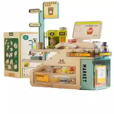 喜迪奇 超市收银机台 过家家 早教益智玩具