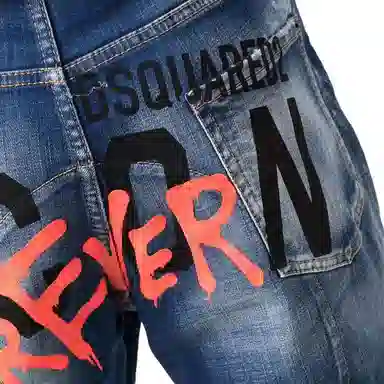 DSQUARED2 SS22 Distressed Jeans Blue
