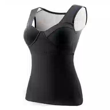 欧迪芬 厚款打底衣发热升温磨毛高弹带胸垫秋衣显瘦修身锁温保暖上装 女款