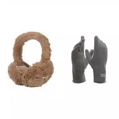 匹克 秋冬季保暖套装户外出行防寒加厚加绒可触屏 聚酯纤维/氨纶 绒线手套 男女同款情侣款