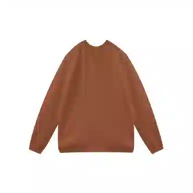 我是大卫 港风宽松慵懒风圆领纯色韩版打底针织衫 男女同款