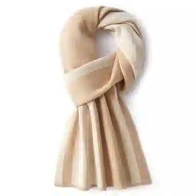 啄木鸟 拼接百搭气质穿搭保暖高档礼盒 羊毛 绒线围巾 女款