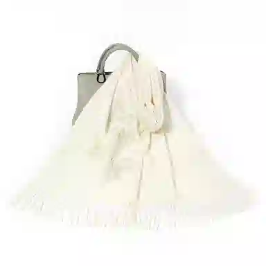 上海故事 红披肩女外搭秋冬加厚保暖时尚刺绣外出防寒小围脖女士 绵羊毛 绒线围巾 女款