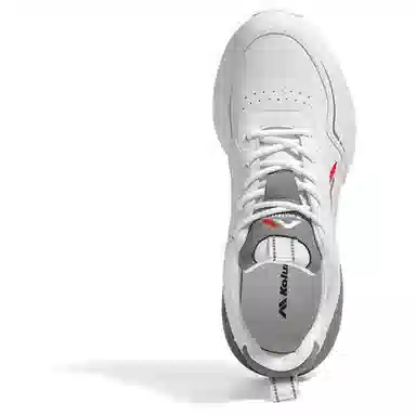 哥仑步 简约舒适 百搭时尚 防滑耐磨增高 低帮 生活休闲鞋 男款 白灰