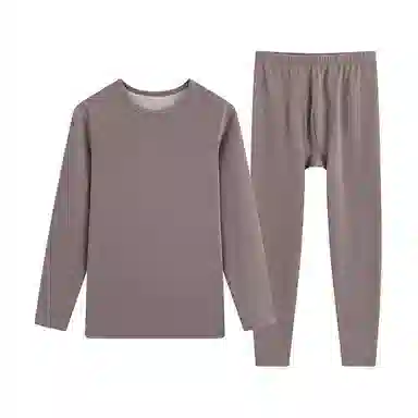 贴身领域 青少年内衣羊绒蚕丝德绒秋衣秋裤打底秋线衣线裤冬季保暖套装 男款