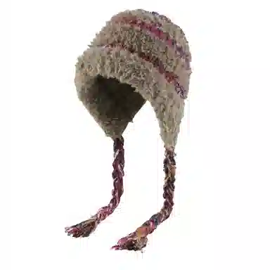 北极绒 大头围毛绒绒巨显脸小护耳帽秋冬加厚保暖可爱防寒雷锋帽百搭针织 聚酯纤维 绒线帽 男女同款情侣款